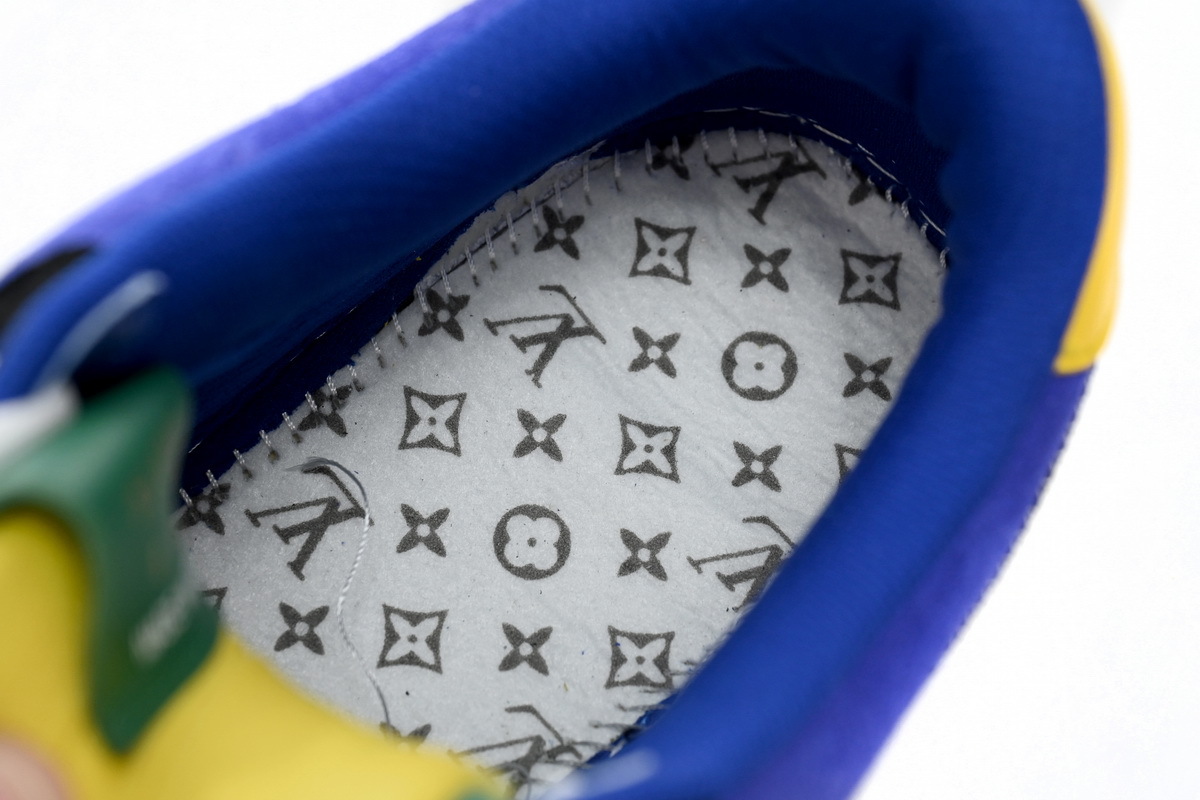 Coco Shoes Louis Vuitton x Nike Air Force 1 Low Silver Yellow 1A9VCH - Cocoshoesvip.net