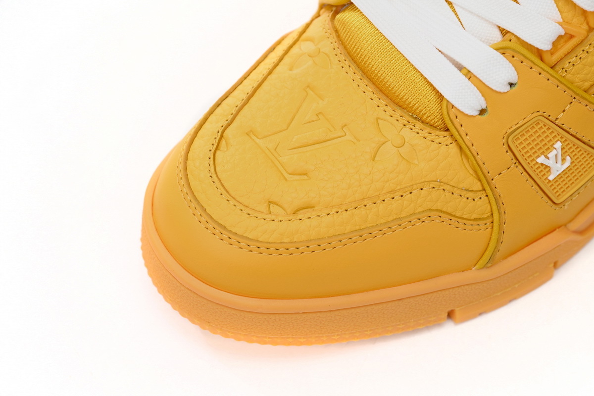 Coco Shoes Louis Vuitton Trainer Yellow Embossed Monogram 1AARG0 - Cocoshoesvip.net