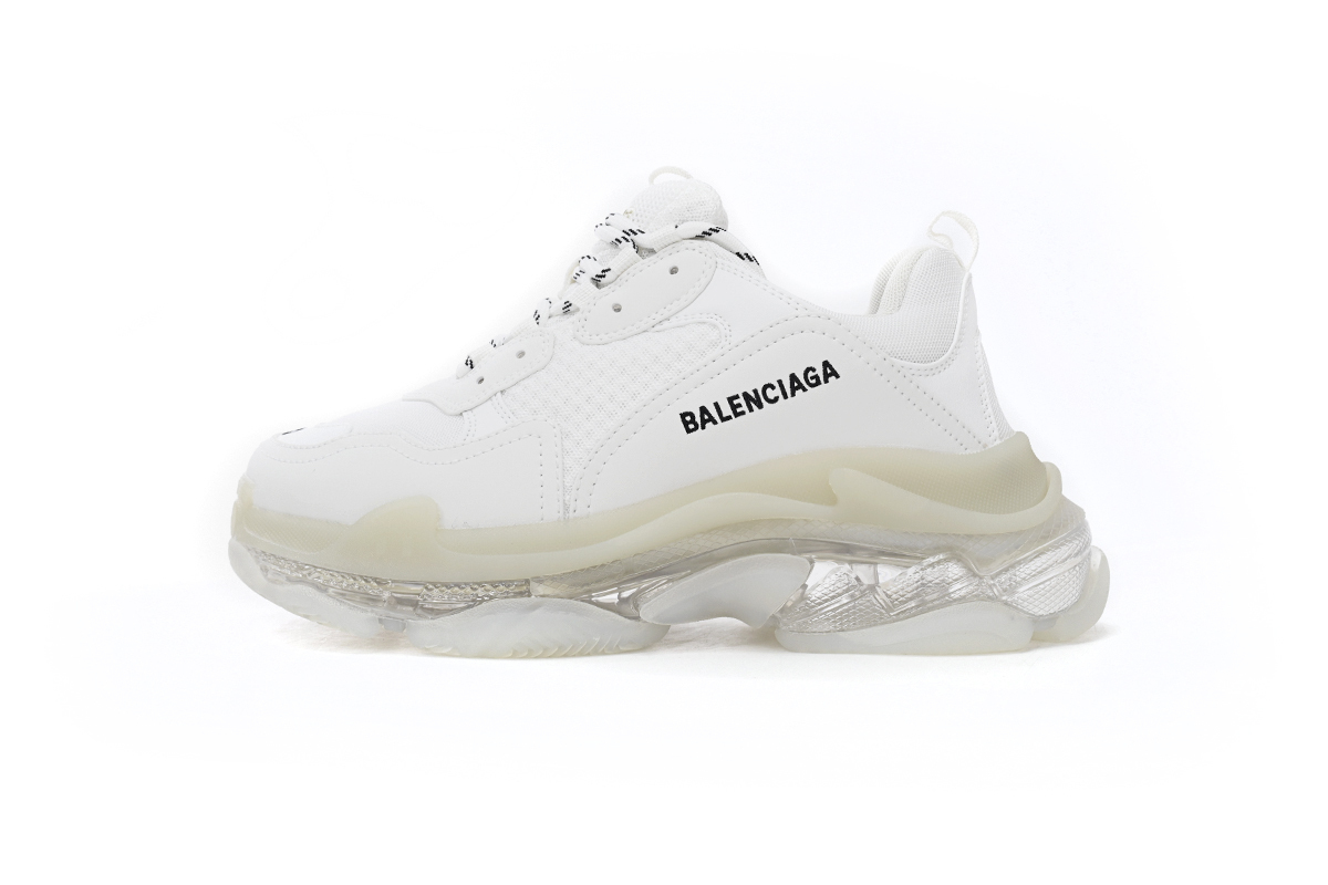 Coco Shoes Balenciaga Triple S Clear Sole White 541624 W09E1 9000 - Cocoshoesvip.net