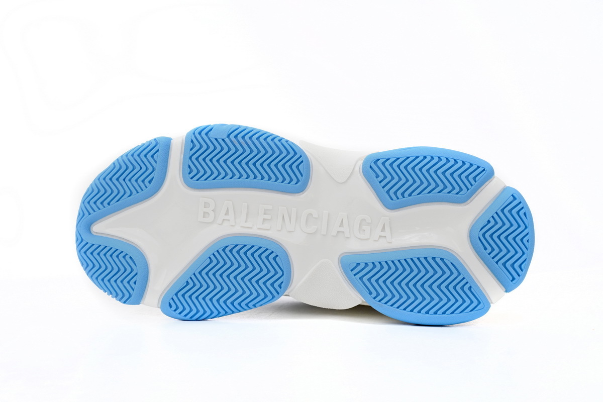 Coco Shoes adidas x Balenciaga Triple S White And Blue 712764 W2ZB3 9040 - Cocoshoesvip.net