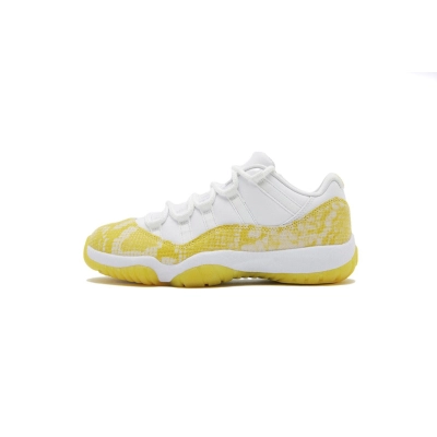 Coco Shoes Air Jordan 11 Retro Low Yellow Snakeskin AH7860-107 01