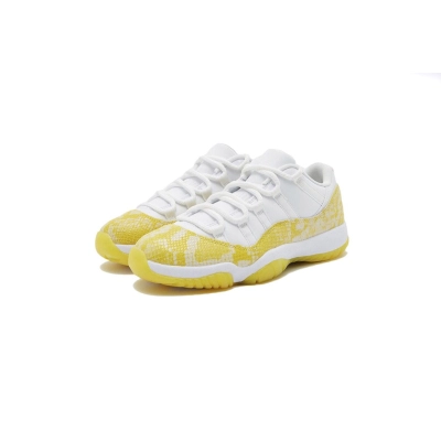 Coco Shoes Air Jordan 11 Retro Low Yellow Snakeskin AH7860-107 02