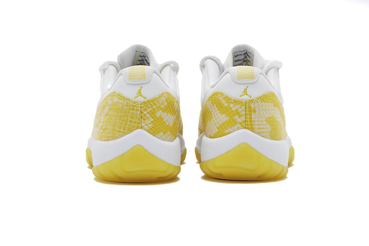 Coco Shoes Jordan 11 Retro Low Yellow Snakeskin AH7860-107 - Cocoshoesvip.net