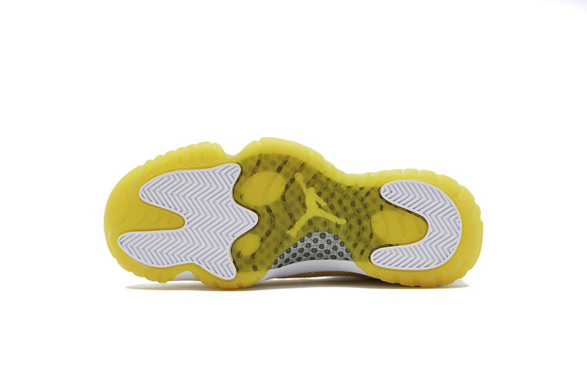 Coco Shoes Jordan 11 Retro Low Yellow Snakeskin AH7860-107 - Cocoshoesvip.net