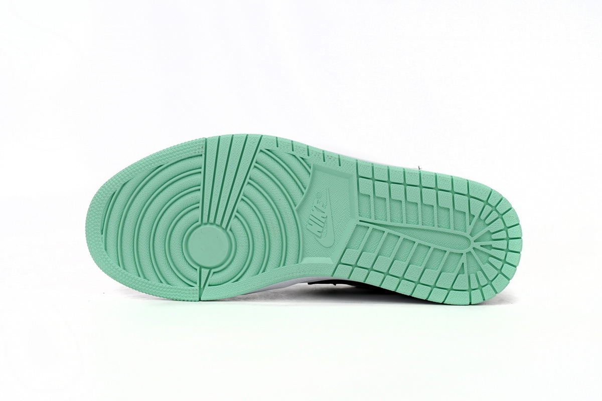Coco Shoes Jordan 1 Low Emerald Toe 553558-117 - Cocoshoesvip.net