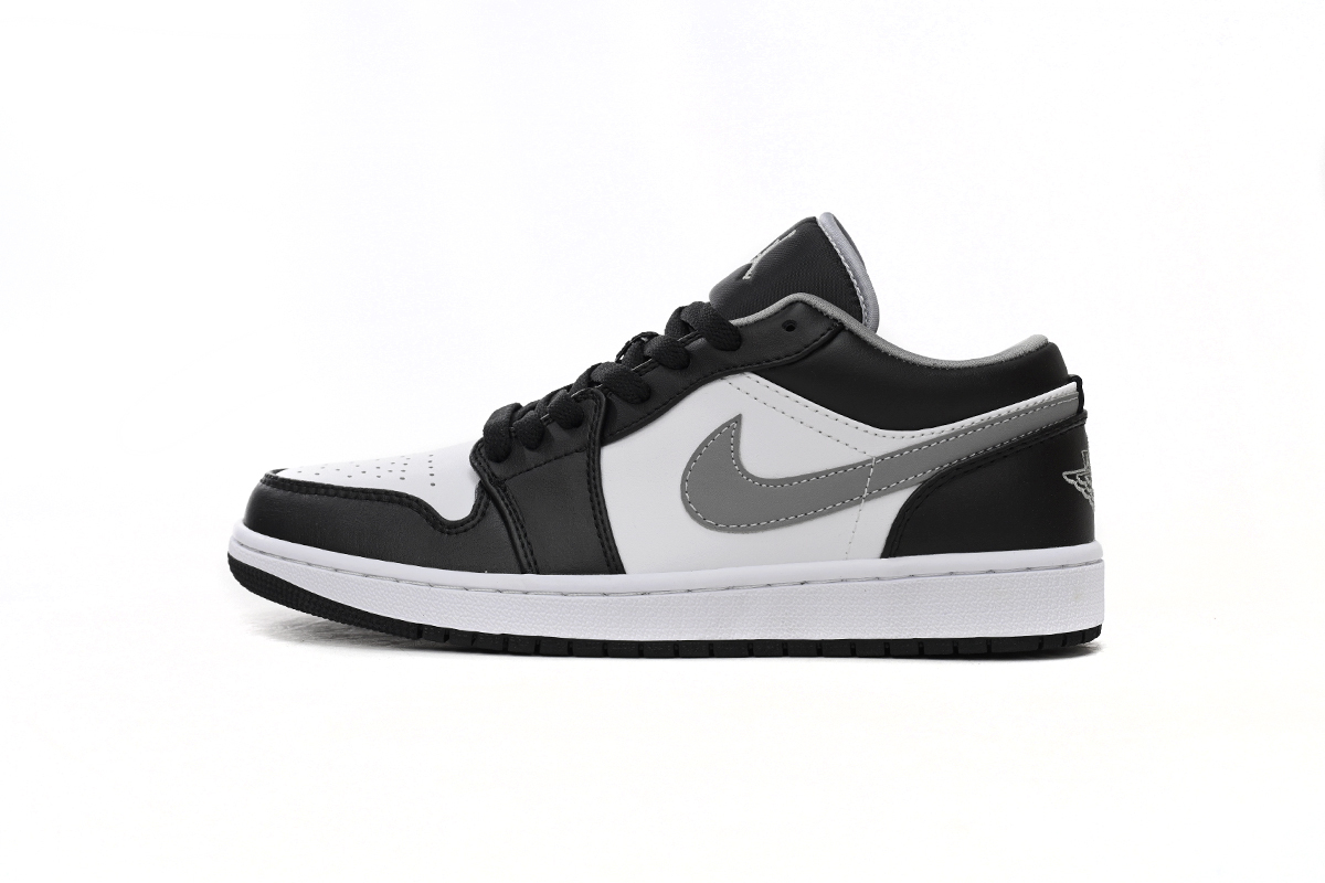 Coco Shoes Jordan 1 Low Black White Grey 553558-040 - Cocoshoesvip.net