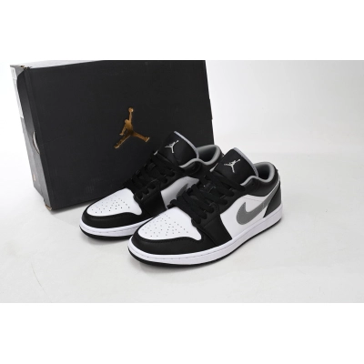 Coco Shoes Air Jordan 1 Low Black White Grey 553558-040 02