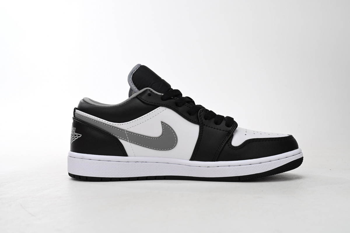 Coco Shoes Jordan 1 Low Black White Grey 553558-040 - Cocoshoesvip.net