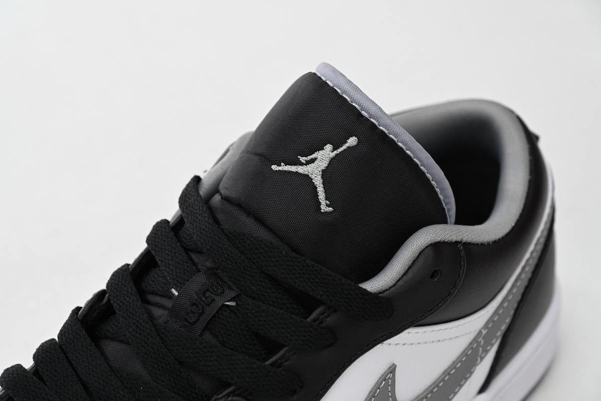 Coco Shoes Jordan 1 Low Black White Grey 553558-040 - Cocoshoesvip.net
