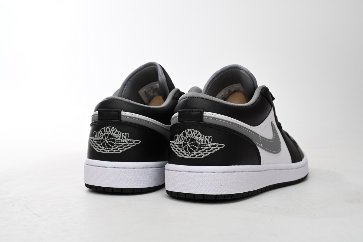 Coco Shoes Jordan 1 Low Black White Grey 553558-040 - Cocoshoesvip.net