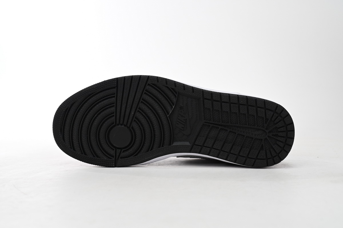 Coco Shoes Jordan 1 Low Black White Grey 553558-040 - Cocoshoesvip.net