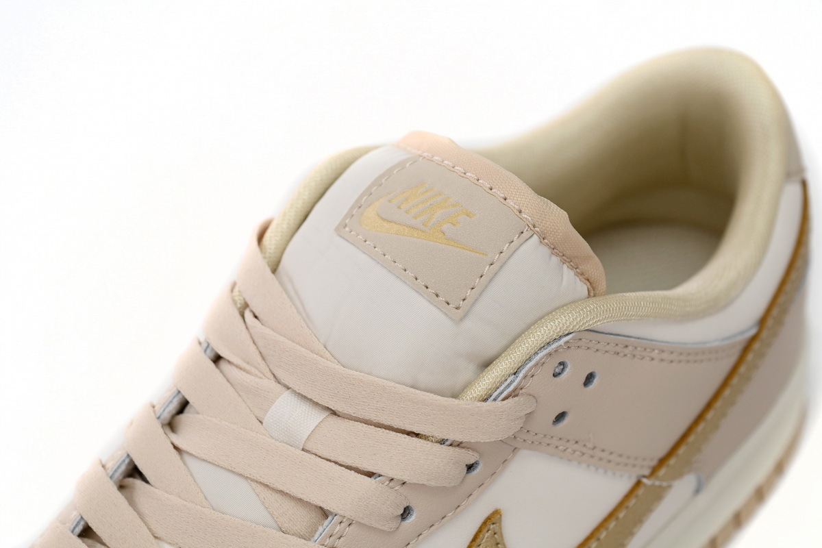Coco Shoes Nike Dunk Low Phantom Metallic Gold Dx5930-001 - Cocoshoesvip.net