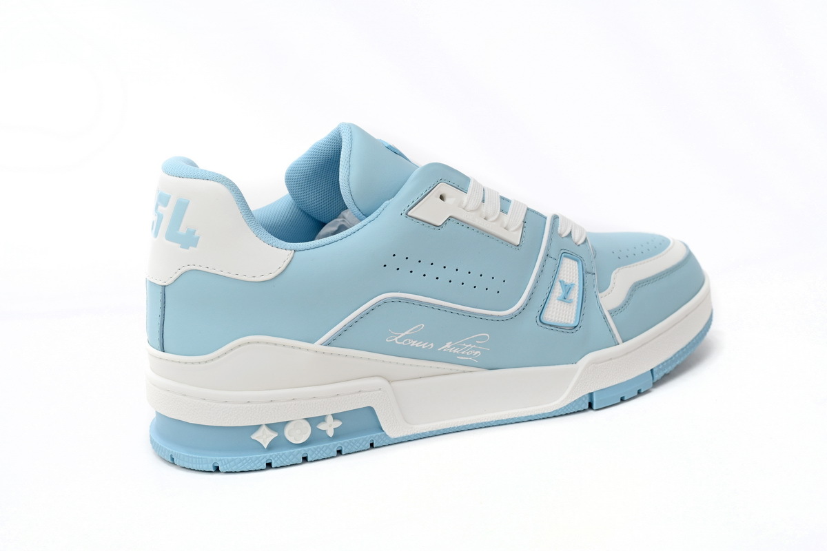 Coco Shoes Louis Vuitton Trainer #54 Light Blue White 1AAHSJ - Cocoshoesvip.net