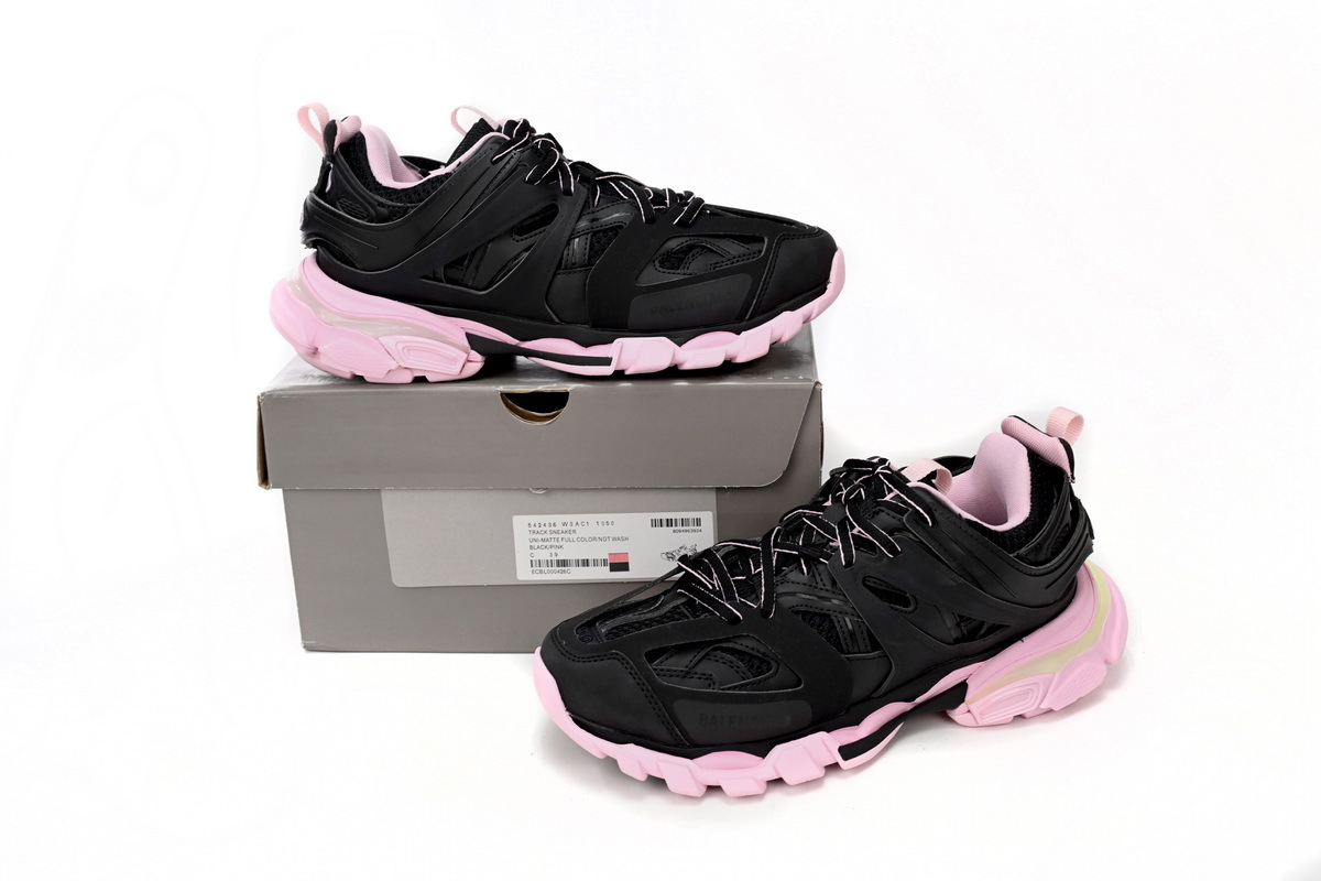 Coco Shoes Balenciaga Track LED Black Pink 542436W3AC11050 - Cocoshoesvip.net