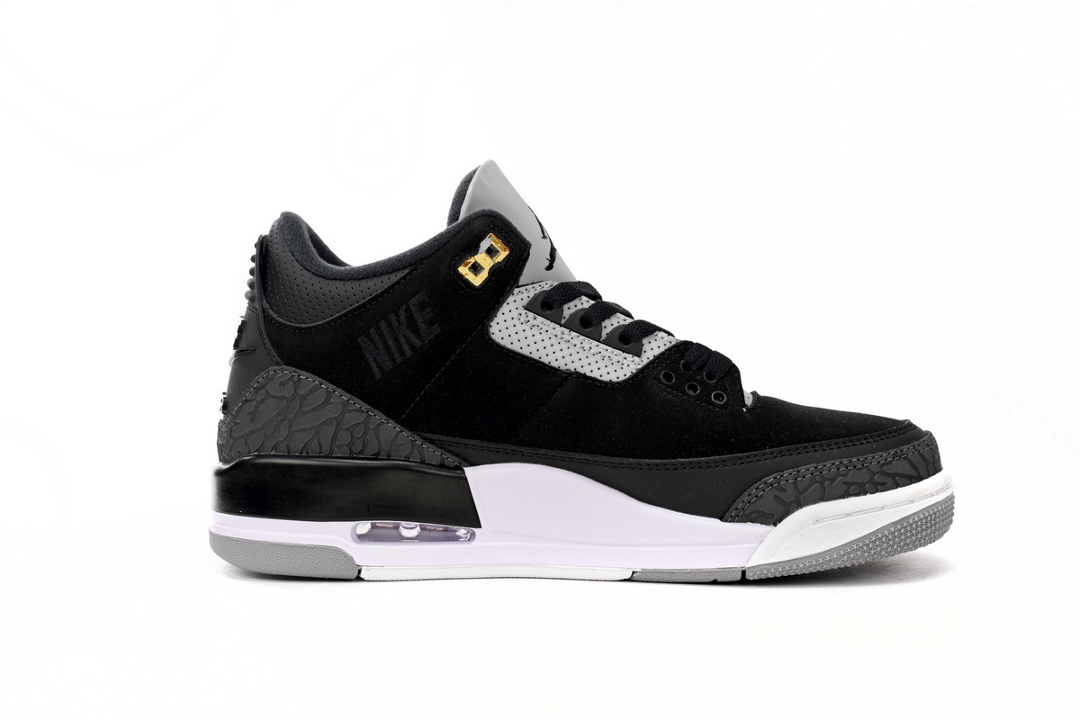 Coco Shoes Jordan 3 Retro Tinker Black Cement Gold CK4348-007 - Cocoshoesvip.net