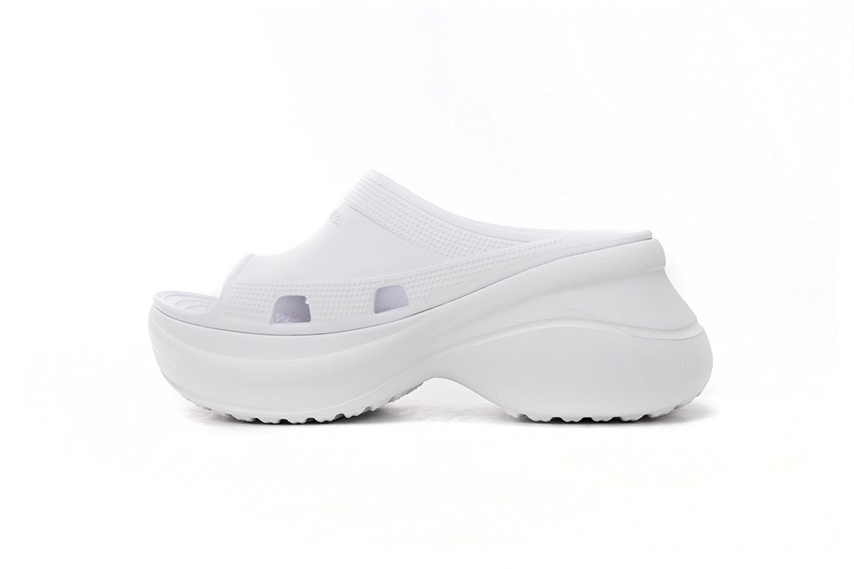 Coco Shoes Balenciaga x Crocs Pool Slide Sandals White 677389W1S8E9000 - Cocoshoesvip.net