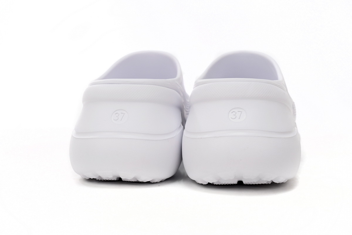 Coco Shoes Balenciaga x Crocs Pool Slide Sandals White 677389W1S8E9000 - Cocoshoesvip.net