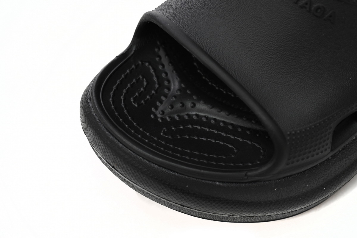 Coco Shoes Balenciaga x Crocs Pool Slide Sandals Black 677386W1S8E1000 - Cocoshoesvip.net