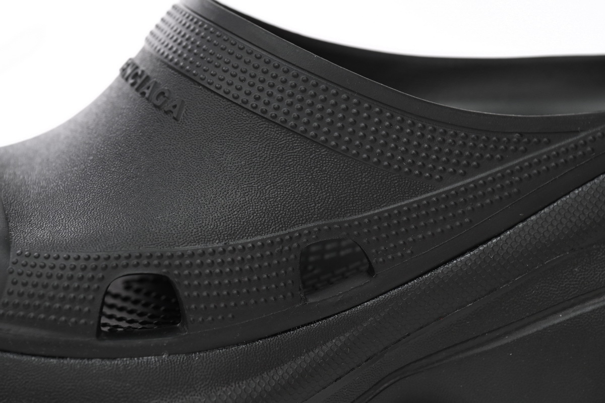 Coco Shoes Balenciaga x Crocs Pool Slide Sandals Black 677386W1S8E1000 - Cocoshoesvip.net