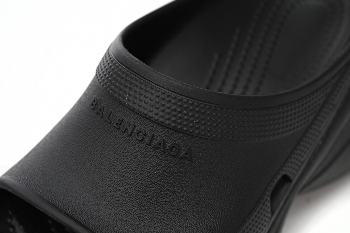 Coco Shoes Balenciaga x Crocs Pool Slide Sandals Black 677386W1S8E1000 - Cocoshoesvip.net