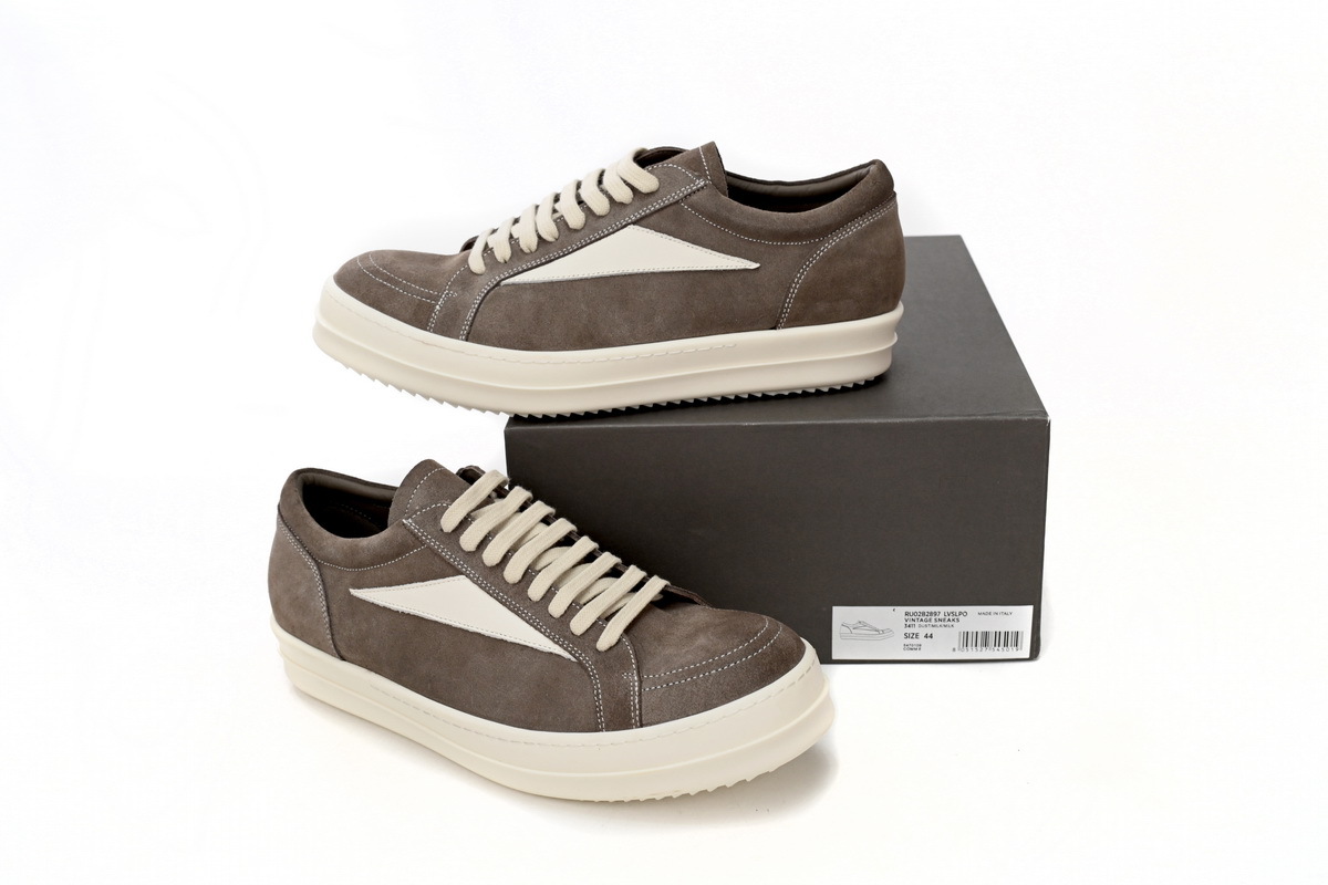 Coco Shoes Rick Owens Vintage Sneaks Dark Dust RU02B2897-LVSLPO-7811 - Cocoshoesvip.net