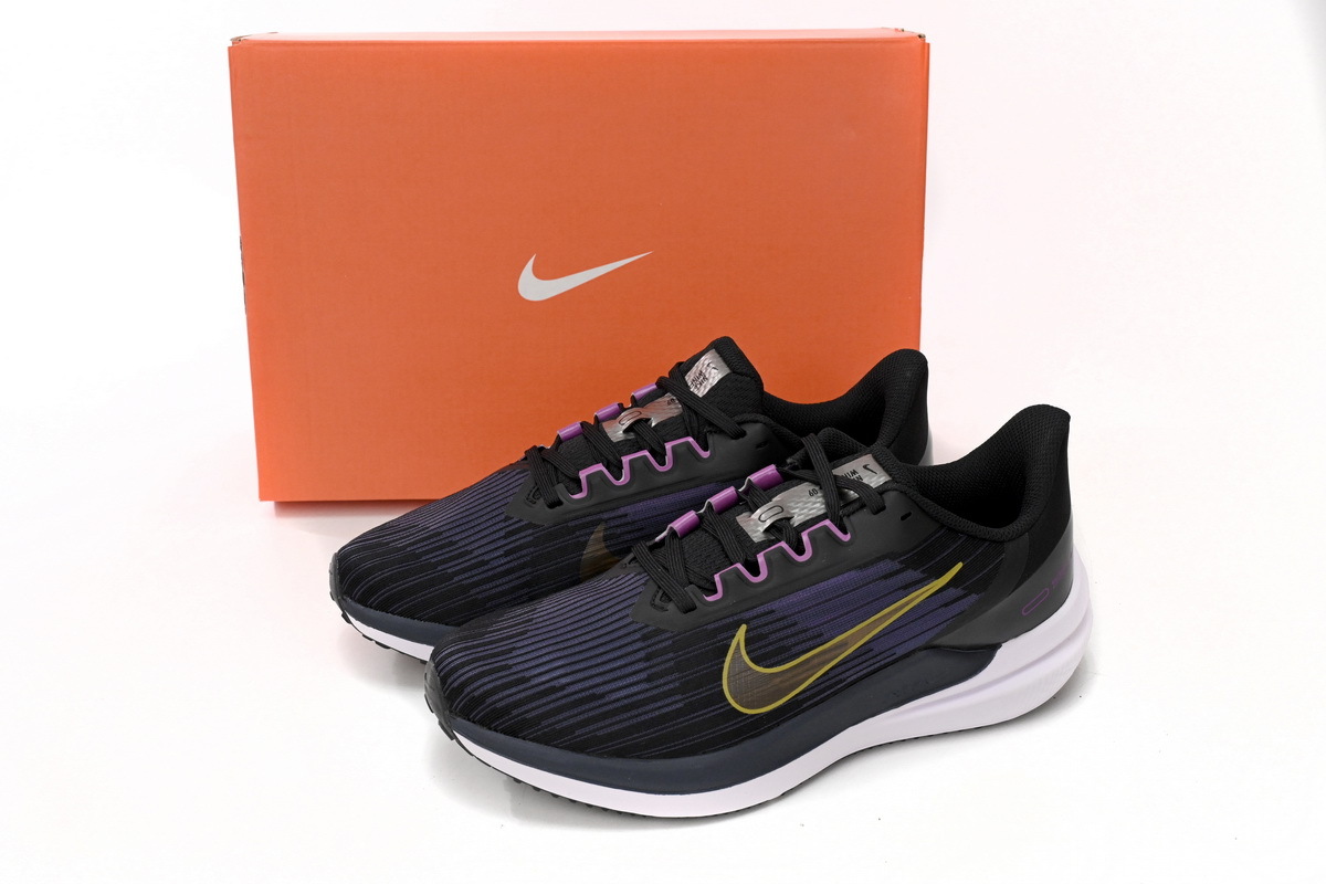 Coco Shoes Nike Air Winflo 9 Black/Gold Suede DD6203-007 - Cocoshoesvip.net