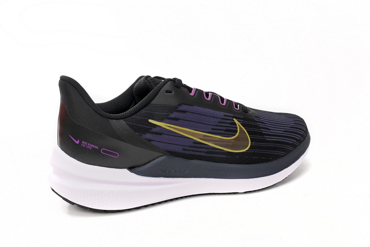 Coco Shoes Nike Air Winflo 9 Black/Gold Suede DD6203-007 - Cocoshoesvip.net