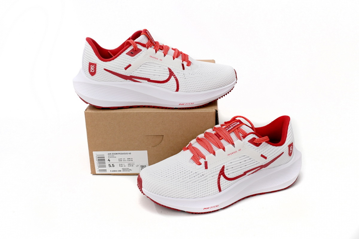 Coco Shoes Nike Pegasus 40 Premum White Red FJ2844-100 - Cocoshoesvip.net