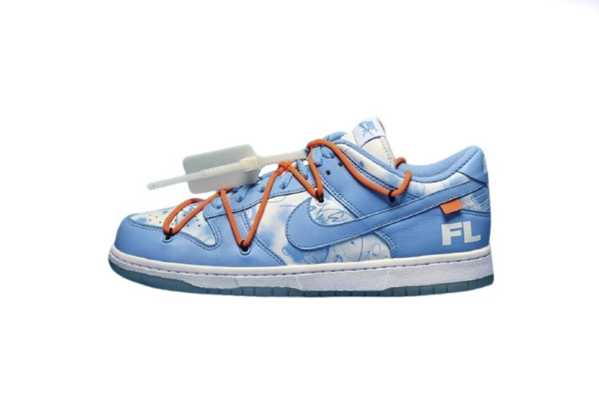 Coco Shoes Nike Dunk Low Off-White Futura UNC DD0856-403 - Cocoshoesvip.net