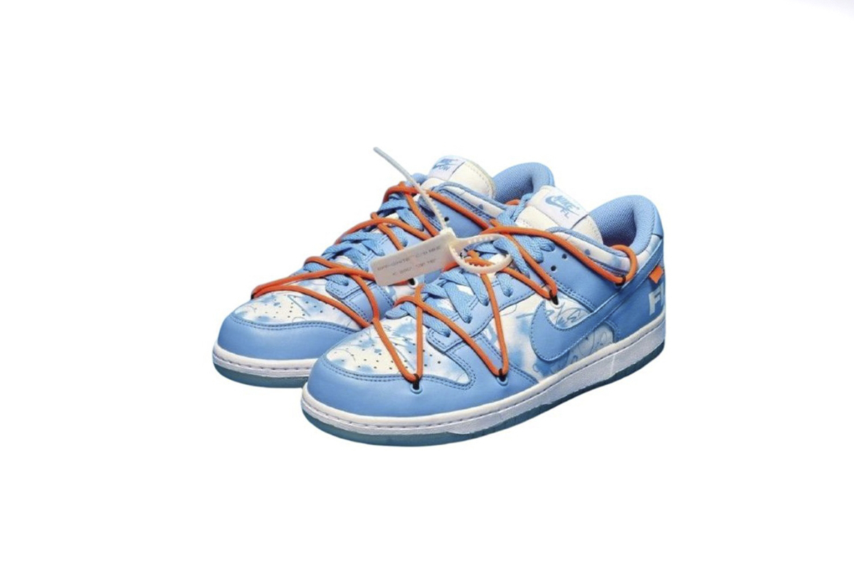 Coco Shoes Nike Dunk Low Off-White Futura UNC DD0856-403 - Cocoshoesvip.net