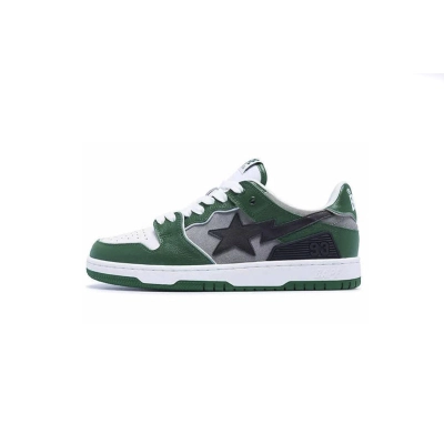 Coco Shoes A Bathing Ape Bape SK8 Sta Green Grey 1I80-191-010 01