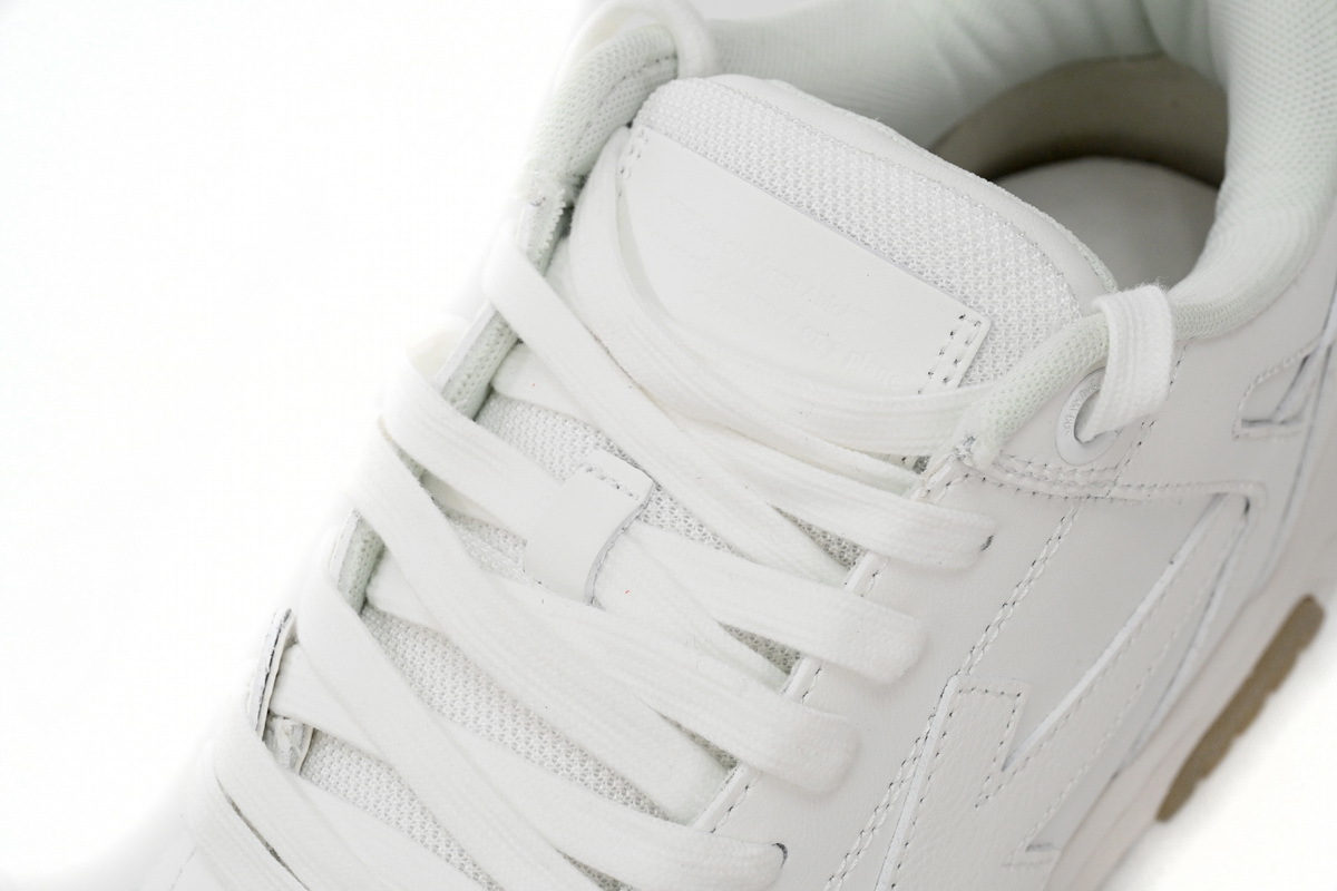 Coco Shoes OFF-WHITE Out Of Office OOO Low Tops Triple White OMIA189C99LEA0010100 - Cocoshoesvip.net