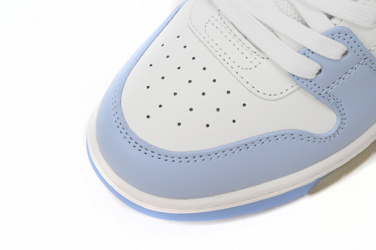 Coco shoes OFF-WHITE OOO Low Out Of Office Calf Leather White Light Blue OMIA189C99LEA0010140 - Cocoshoesvip.net