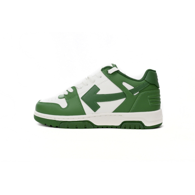 Off-White Out Of Office OOO Low Tops White Green OMIA189C99LEA0010155 01