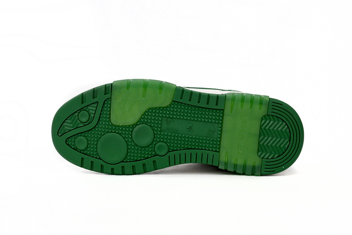 Coco Shoes OFF-WHITE Out Of Office OOO Low Tops White Green OMIA189C99LEA0010155 - Cocoshoesvip.net