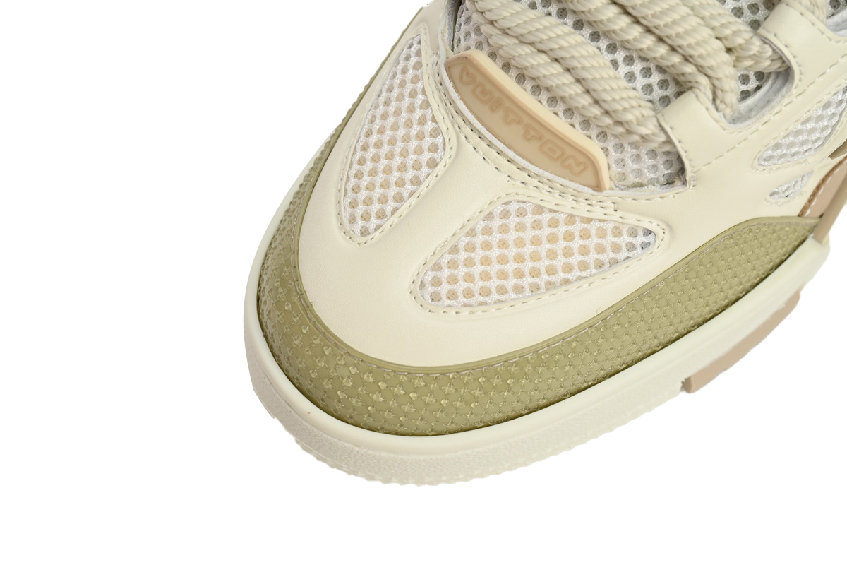 Coco Shoes Louis Vuitton LV Skate Sneaker Beige White 1AARQH - Cocoshoesvip.net