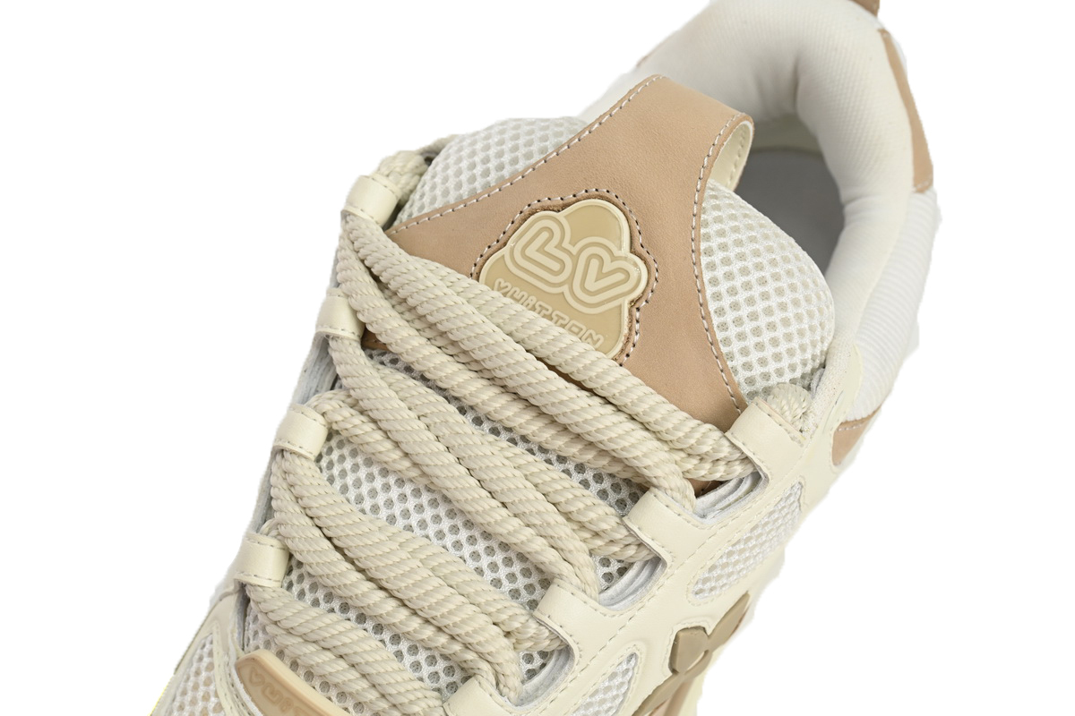 Coco Shoes Louis Vuitton LV Skate Sneaker Beige White 1AARQH - Cocoshoesvip.net