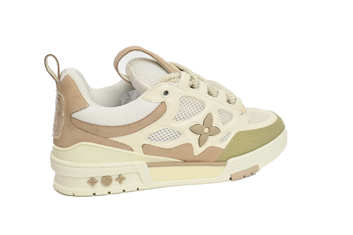 Coco Shoes Louis Vuitton LV Skate Sneaker Beige White 1AARQH - Cocoshoesvip.net