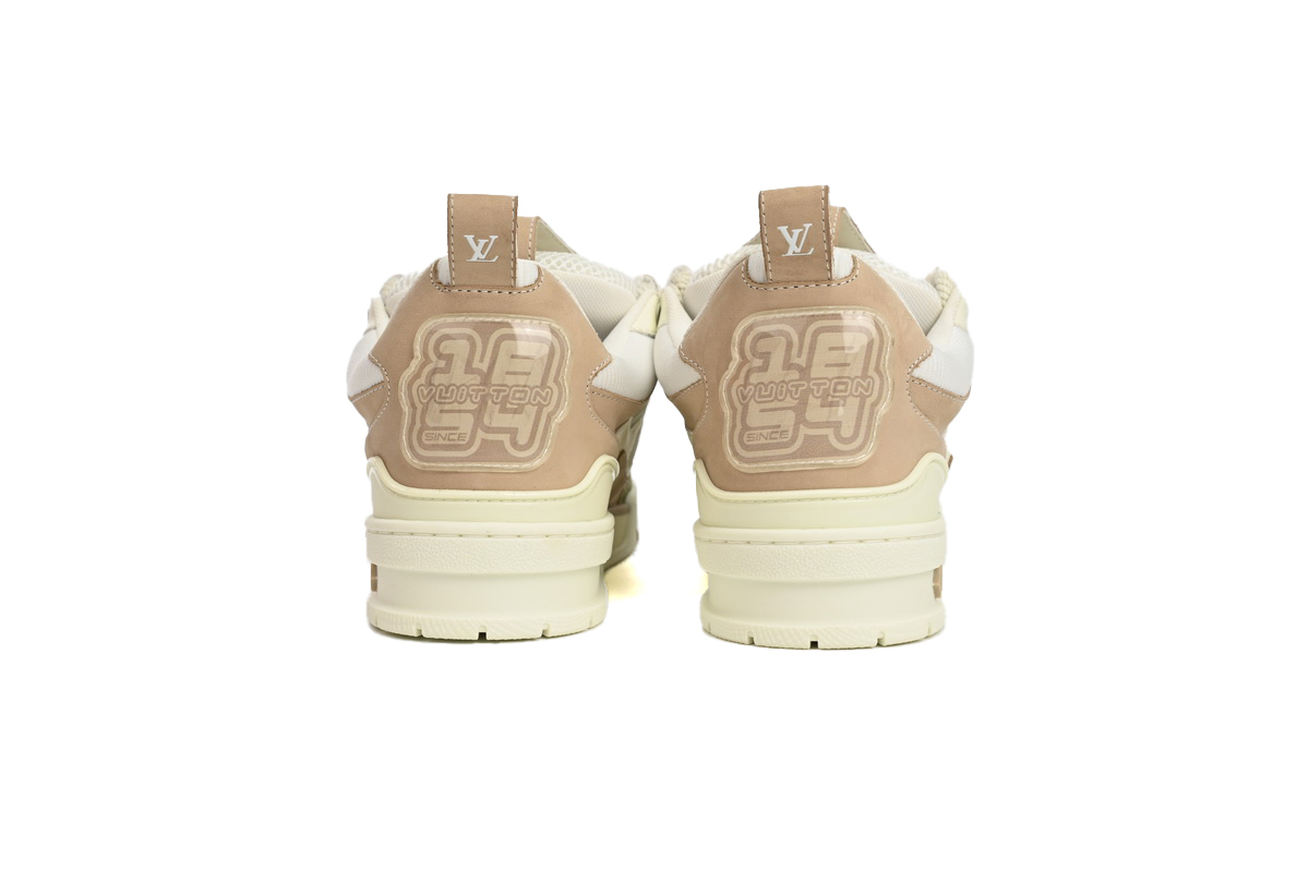 Coco Shoes Louis Vuitton LV Skate Sneaker Beige White 1AARQH - Cocoshoesvip.net