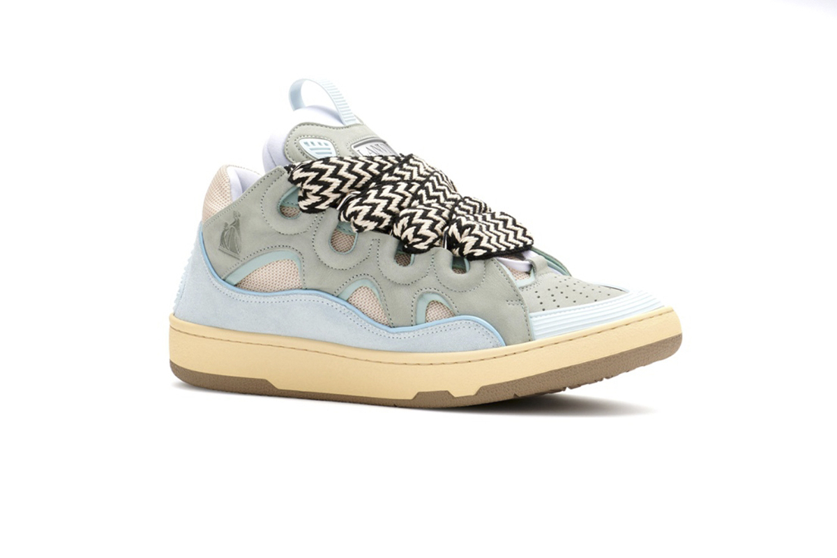 Coco Shoes Lanvin Leather Curb Light Blue Gum FW-SKDK02-DRA2-A2121 - Cocoshoesvip.net