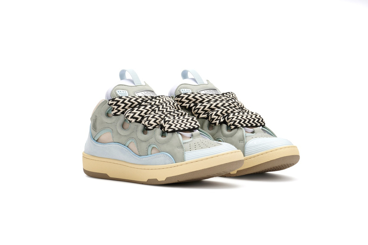 Coco Shoes Lanvin Leather Curb Light Blue Gum FW-SKDK02-DRA2-A2121 - Cocoshoesvip.net