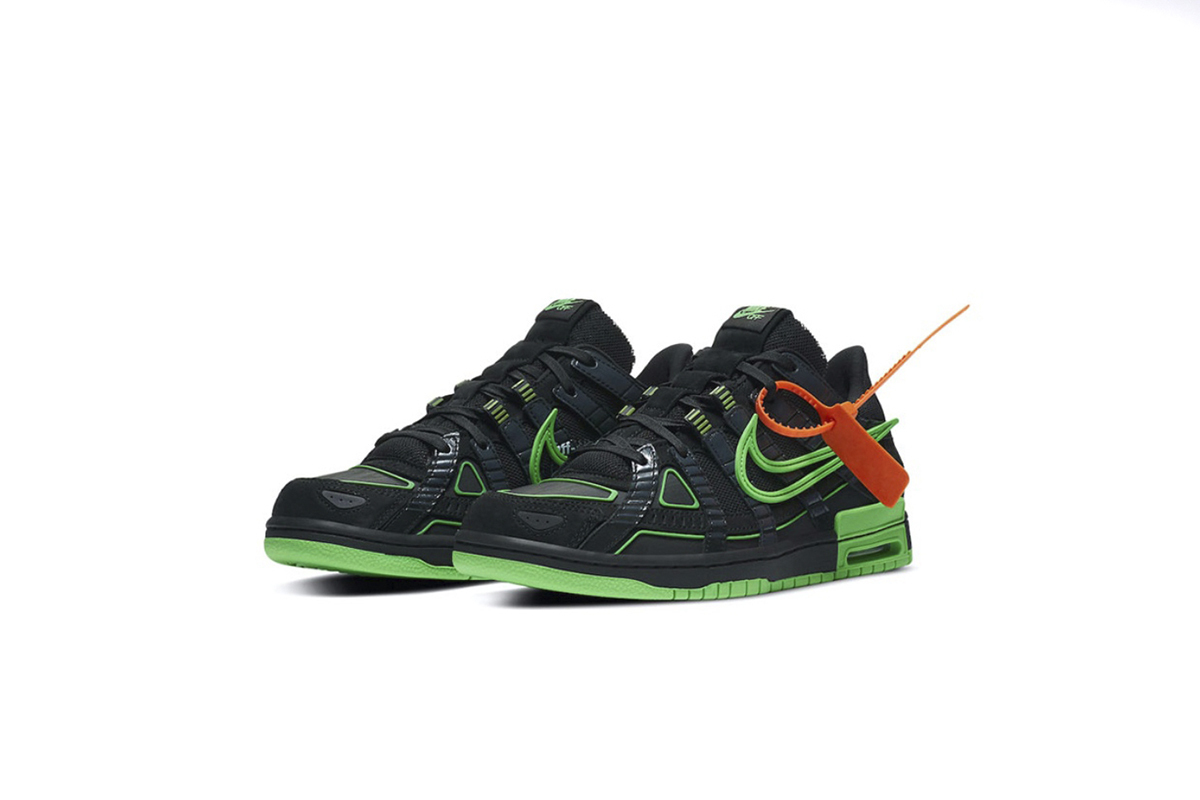 Coco Shoes Nike Air Rubber Dunk Low Off-White Green Strike CU6015-001 - Cocoshoesvip.net