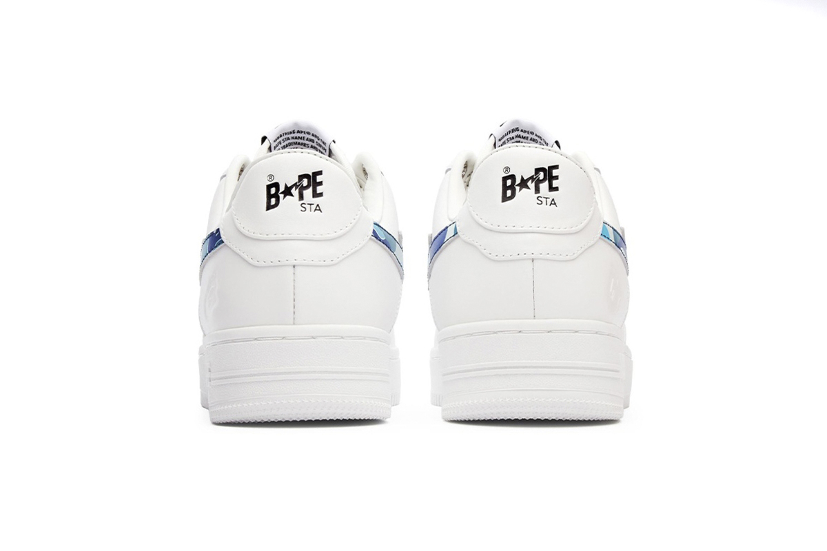 Coco Shoes A Bathing Ape Bape Sta Low ABC Camo White Blue 1I70191005 - Cocoshoesvip.net