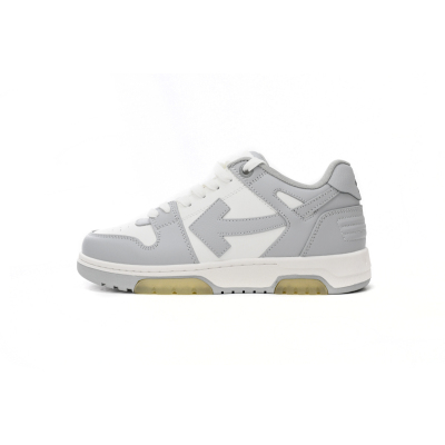 Off-White Out Of Office "OOO" Low Tops Grey White OMIA189F22LEA0010109 01