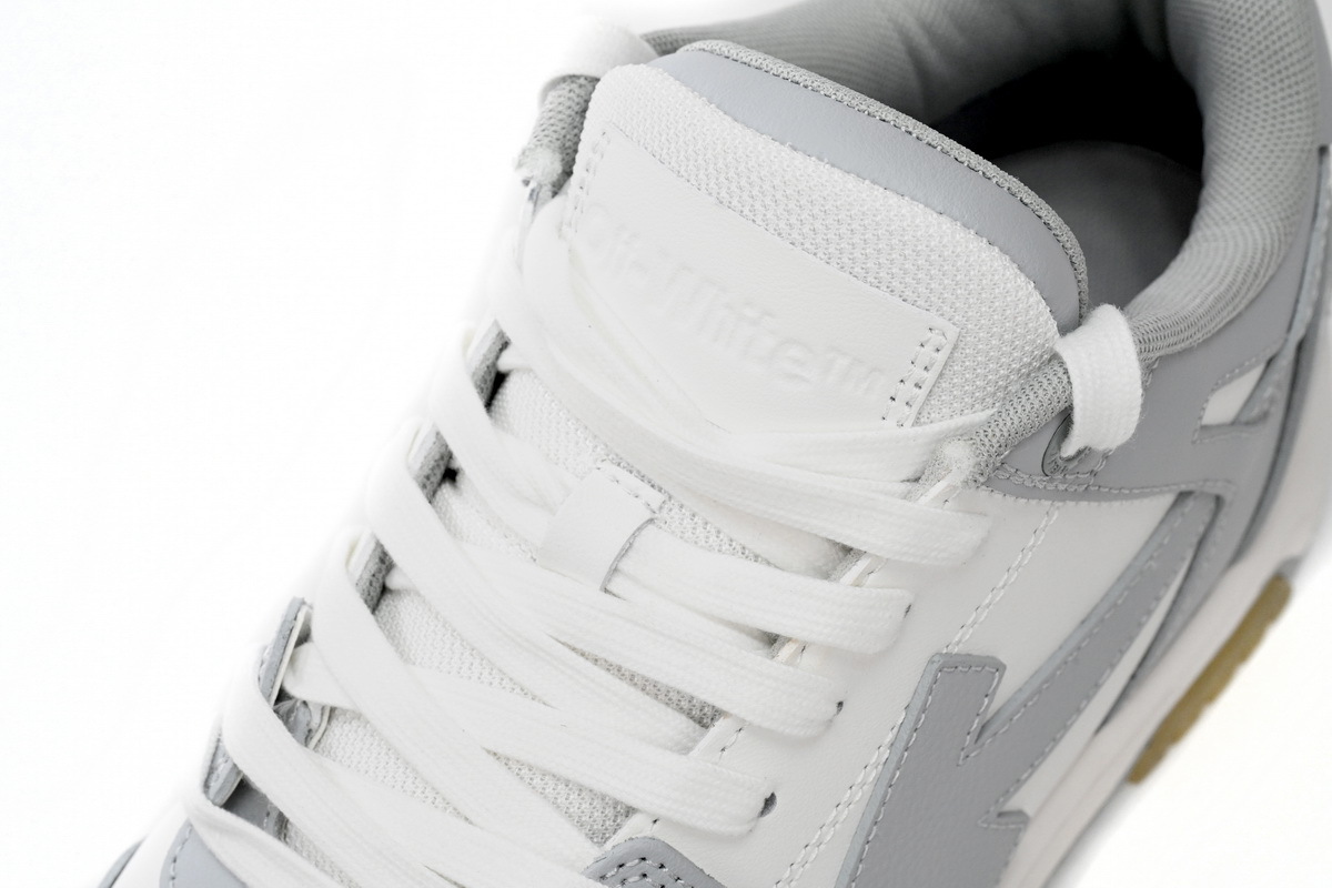 Coco Shoes OFF-WHITE Out Of Office "OOO" Low Tops Grey White OMIA189F22LEA0010109 - Cocoshoesvip.net