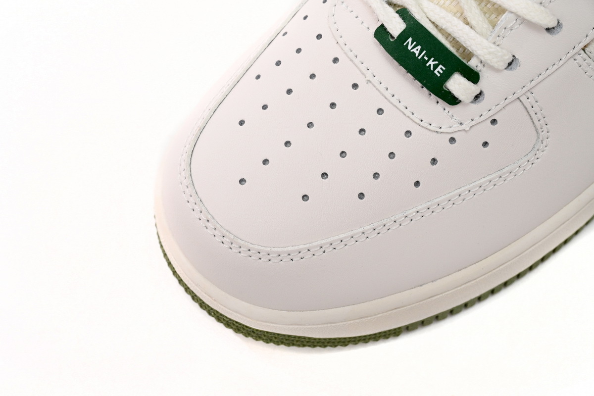 Coco Shoes Nike Air Force 1 Low '07 Premium NAI-KE Bamboo Weave Sail Gorge Green FN0369-100 - Cocoshoesvip.net
