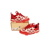 Coco Shoes Louis Vuitton LV Skate Sneaker Red White 1AARS5 - Cocoshoesvip.net
