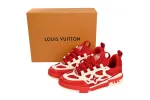 Coco Shoes Louis Vuitton LV Skate Sneaker Red White 1AARS5 - Cocoshoesvip.net