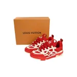Coco Shoes Louis Vuitton LV Skate Sneaker Red White 1AARS5 - Cocoshoesvip.net