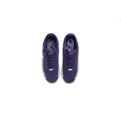 Coco Shoes Nike Air Force 1 Low '07 QS Purple Skeleton Halloween (2021) CU8067-500 02